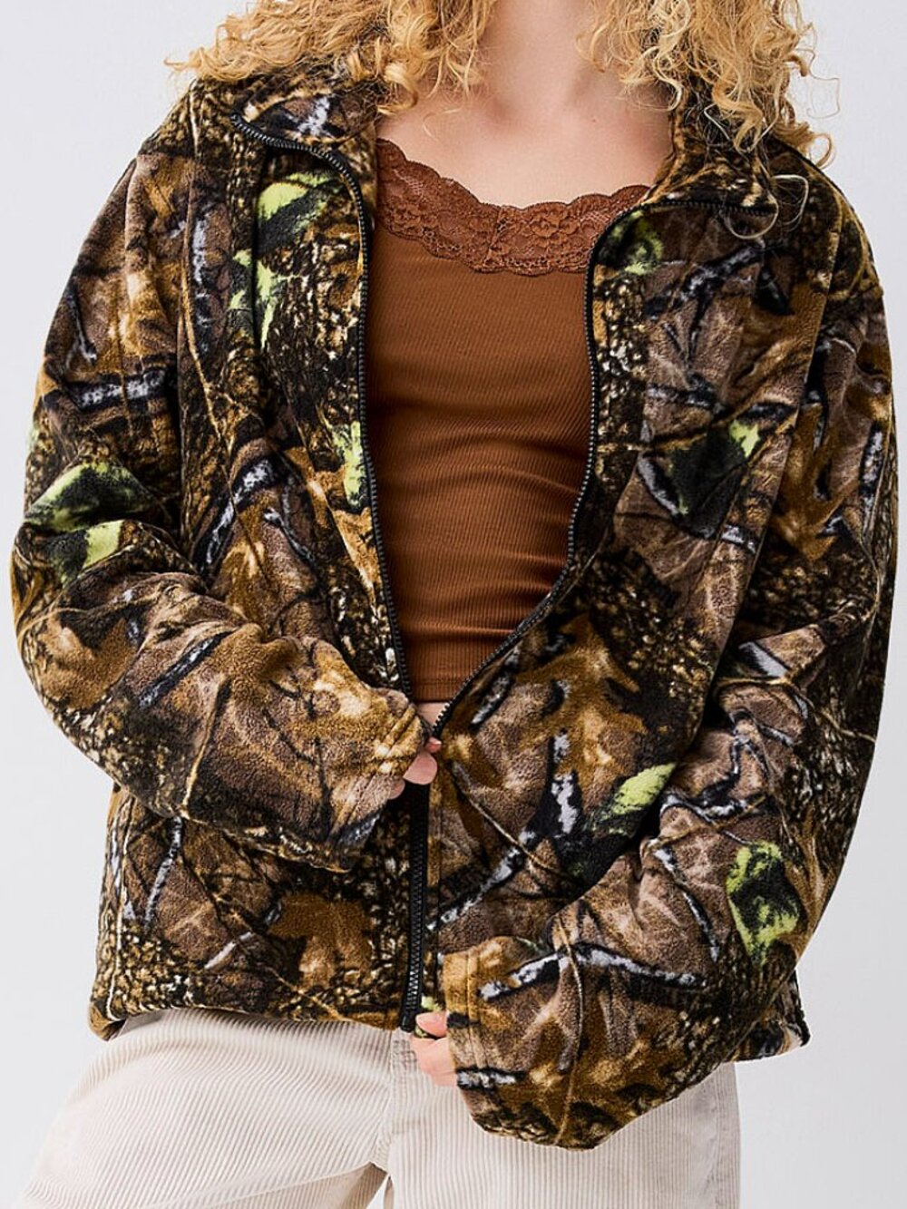 NWT Camo pattern fleece jacket - Picture 3 of 3
